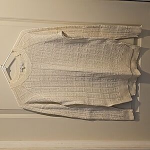 Madewell White/Cream Knit Sweater (Small)
